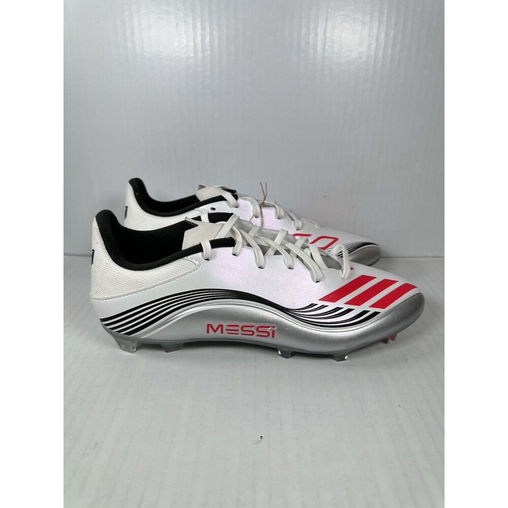Size 8.5 Adidas Messi Adizero F50 League FG MG White Red Men’s Cleats JP7446